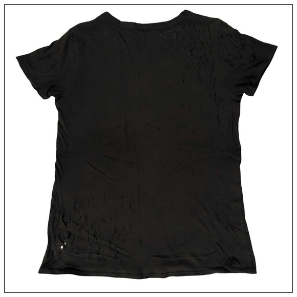 Chaser ACDC World Tour Washed Black Distressed Tee NEW Size Small - Picture 6 of 6